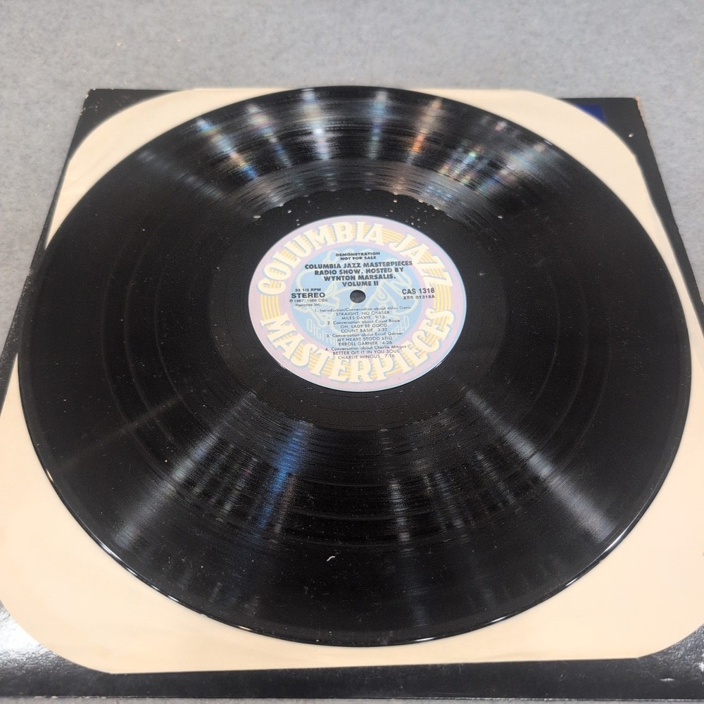 Columbia Jazz Masterpieces Radio Show Vol II Wynton Marsalis Vinyl LP CAS 1318 - Picture 3 of 7